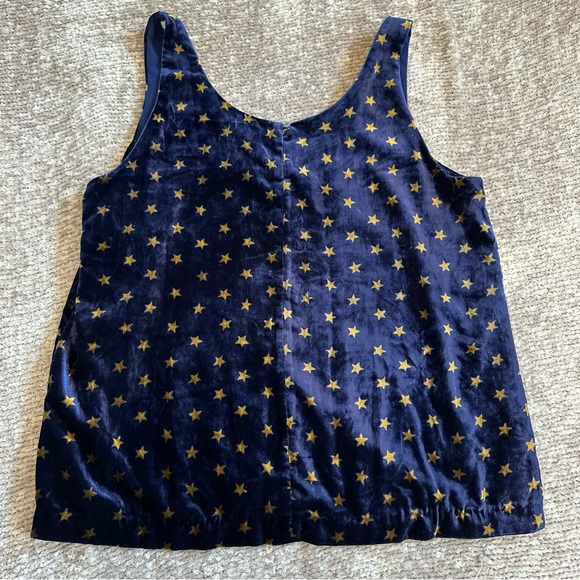 J.Crew Always Midnight Blue Velvet Star Print NWT - Picture 2 of 12